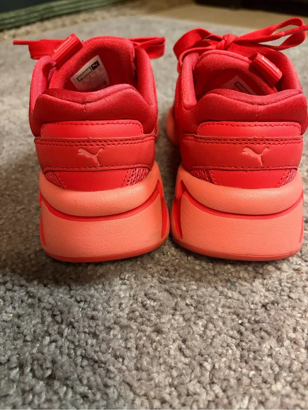 Women’s puma  Athletic Sneakers - Red/ orange color women’s size 6